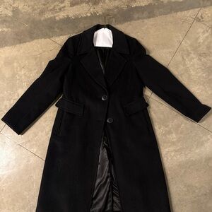 Calvin Klein Classic Black Pea Coat